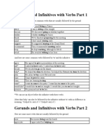 Gerunds and Infinitives With Verbs Part 1