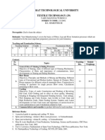 Gujarat Technological University Textile Technology (29) : Yarn Manufacturing-I B.E. Semester Iii