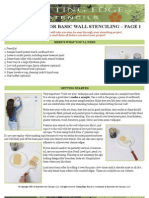 Instructions For Basic Wall Stenciling - Page 1: Here'S What You'Ll Need