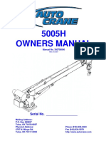 Auto Crane 5005H User Manual