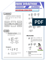 Racionalización para Tercero de Secundaria