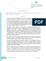 Acuerdo CREE 36 2022 Aprobación de Modificación Del Reglamento de Calculo de Tarifas Provisionales