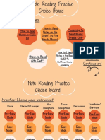 Note Reading Practice Choice Board