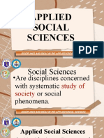 Applied Social Sciences