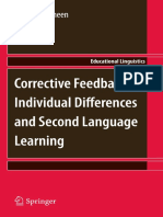 Corrective Feedback, Individual Differences and Second Language Learning