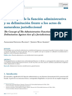 Concepto de La Función Administrativa y Delimitación Jurisdiccional - UACh - IMP