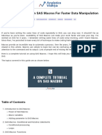 Complete Tutorial Sas Macros Faster Data Manipulation