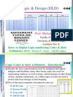 Lec4 - Intro. To Digital Logic Numbering Codes and Their Arithmetics