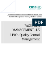 CIDB L5 LP09 Quality Control Management