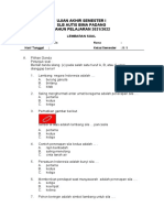 Soal PPKN SEMESTER 1 KELAS 2 SDLB