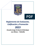 REGLAMENTO EVALUACIÓN 2023 (Propuestasmodificaciones