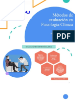 Métodos de Evaluación en Psicología Clínica