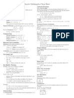 Discrete Mathematics Cheat Sheet Draft