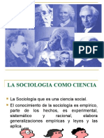 Precursores Clasicos y Explicacion de La Sociologia Como Ciencia Como Disciplina y Como Practica