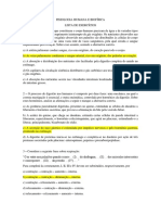 Lista de Exercícios - Fisiologia Humana e Biofísica - GABARITO