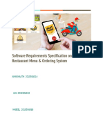 SRS For Online Food Delivery PDF