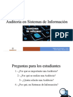 Auditoria de Sistemas de Informacion Clase I