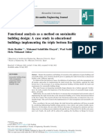 Functional Analysis As A Method On Suistanable Building Design