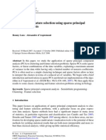 Clustering and Feature Selection Using Sparse Principal Component Analysis