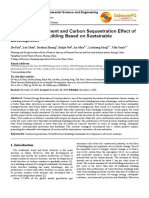 Study On Environment and Carbon Sequestration Effect of