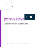 Diplomatic and Official Service - Passports and Observations V10