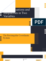 Linear Equation and Inequalities in Two Variables