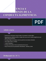 Adolescencia y Transtornos de La Conducta Alimenticia