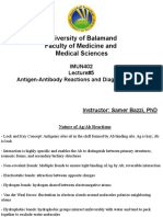 Lecture 5 - Antigen-Antibody Reaction & Diagnostic Tests