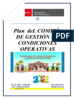 Plan de Comite de Gestión de Condiciones Operativas