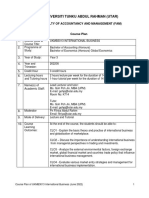 UKMB3013 International Business Course Plan