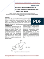 UV Spectrophotometric Method For Estimation of Dextromethorphan in Bulk and Syrup Formulation by Area Under Curve Method