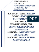 Licenciatura: Grado: Grupo: Nombre Compleyo: Materia: Docente