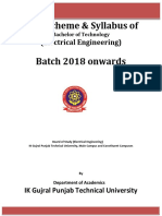 B. Tech EE 2018 and Onwards