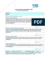 Proposal Assessment Form