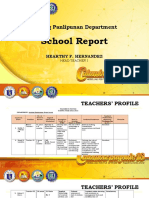 AP Dept School Report