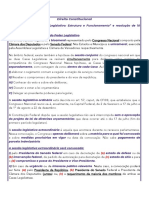 Direito Constitucional - Poder Legislativo Estrutura e Funcionamento