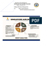 Singapore Airlines SWOT Analysis (Mel de Lima)