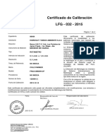 Certificado de Calibracion - ROTAMETRO - 122609