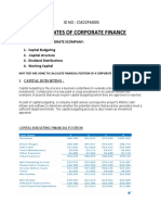 Elementes of Corporate Finance: ID NO: CSK22FM005