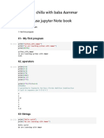 My Python First Day Notesbook