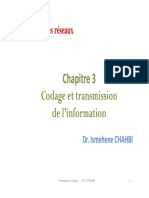 Chapitre 3 Codage Et Transmission Codage Et Transmission de L'information