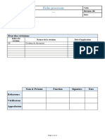 Modèle Fiche Processus