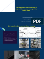 Incremental Forming in Tailor Welded Blanks