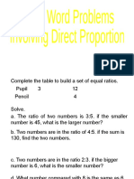 Direct Proportion