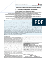 Representation Skills of Students With Different Ability Levels When Learning Using The LCMR Model