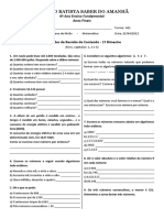 Atividade de Revisão 04 - 1º Bimestre - 6o Ano