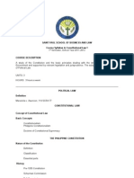 Constitutional Law 1 Syllabus