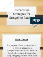 Intervention On Literacy For Struggling Readers