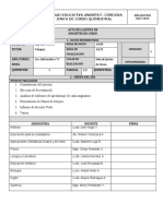 Formato de Acta de Junta de Curso