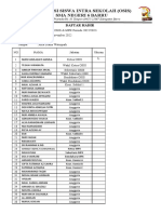 Daftar Hadir OSIS